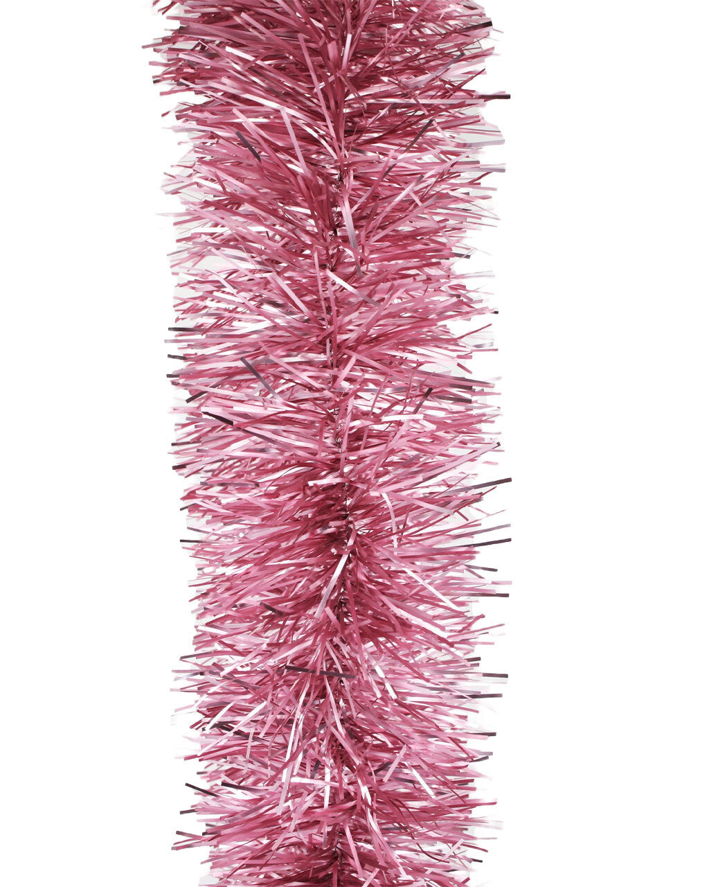 50m FROSTED PINK Christmas Tinsel 100mm wide
