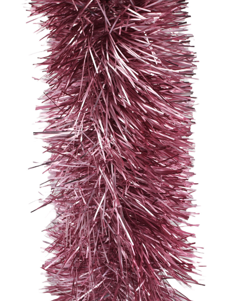 50m FROSTED PINK Christmas Tinsel 150mm wide