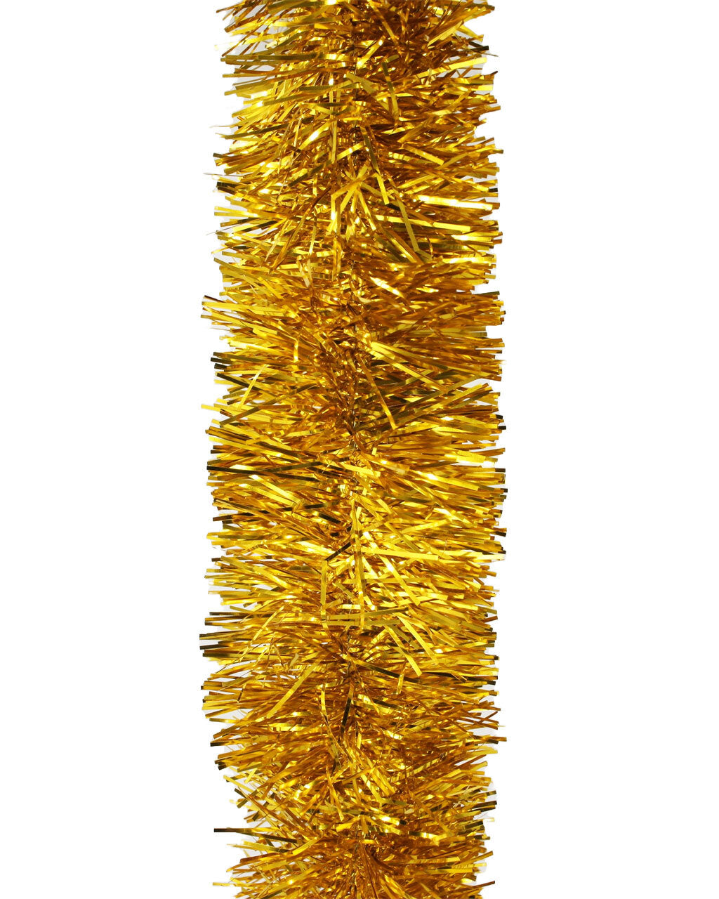 50m GOLD Christmas Tinsel 75mm wide