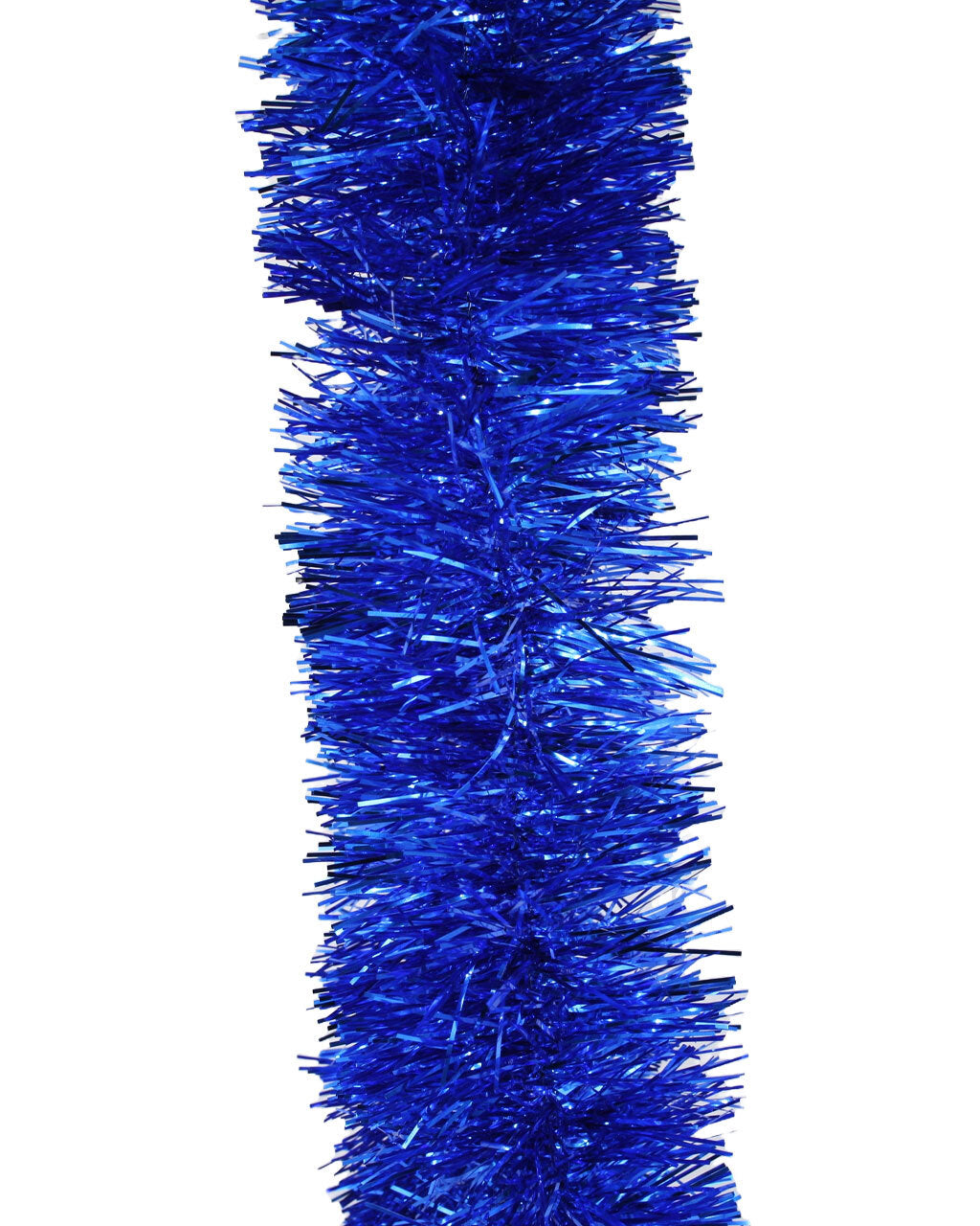 50m MID BLUE Christmas Tinsel 75mm wide