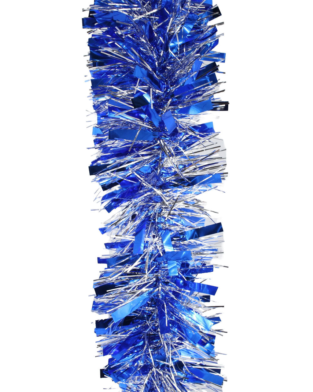 5m SILVER BLUE Christmas Tinsel 100mm  wide